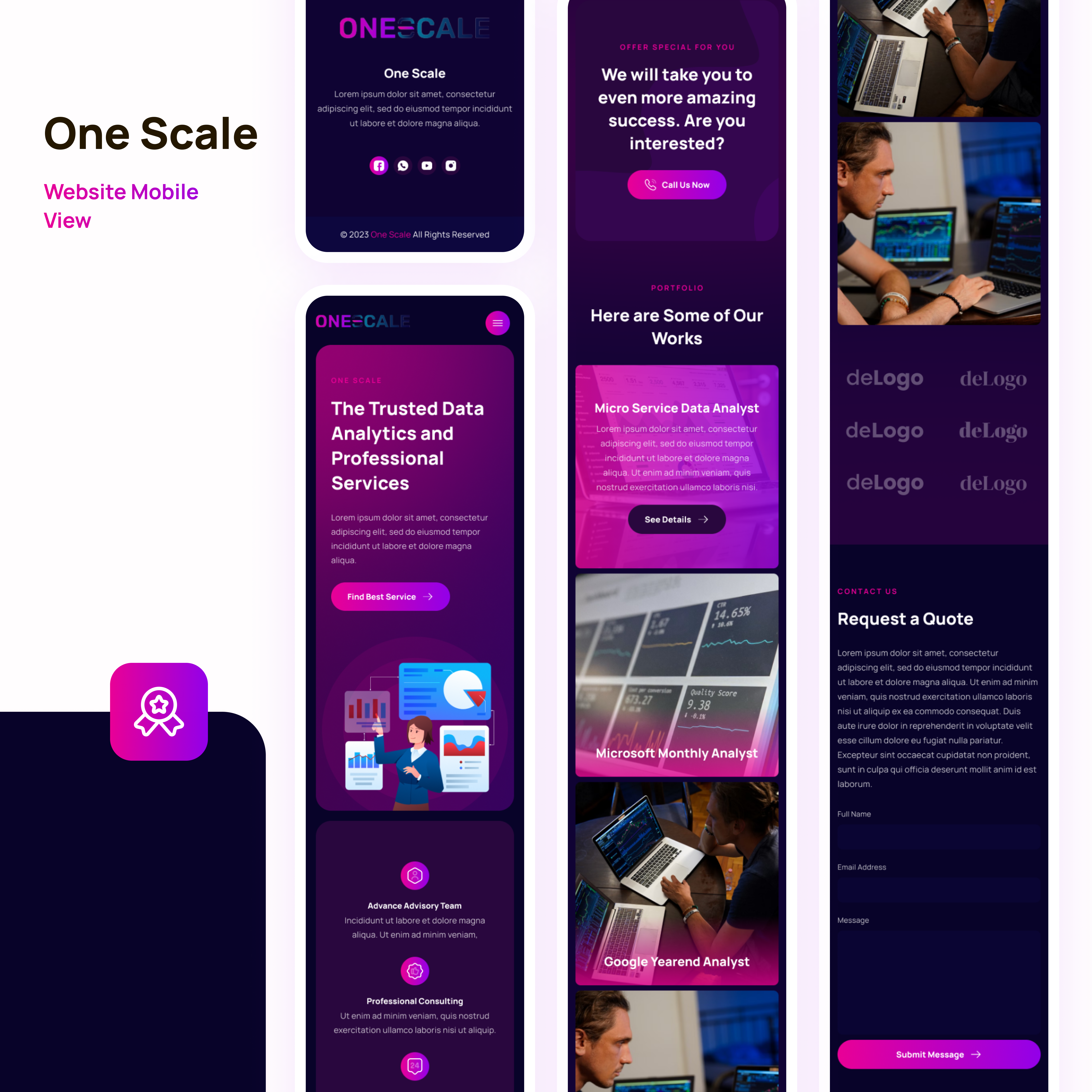 Web Design by Taufik H for OneScale | Design #31899247