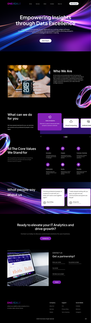Web Design by Taufik H for OneScale | Design: #31901180