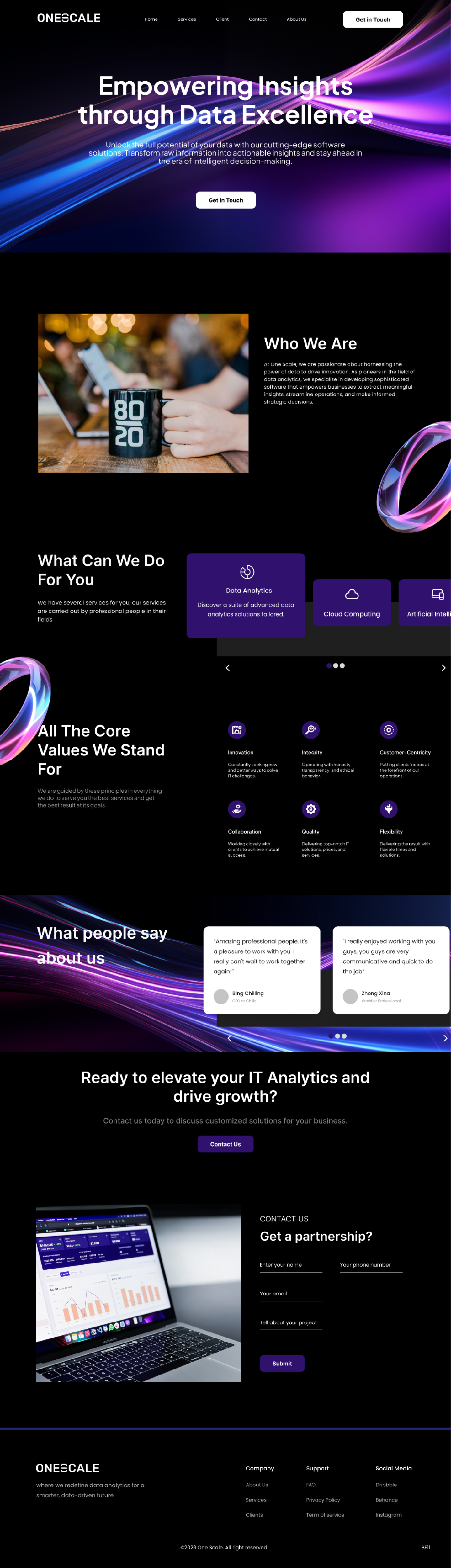Web Design by Taufik H for OneScale | Design #31913454