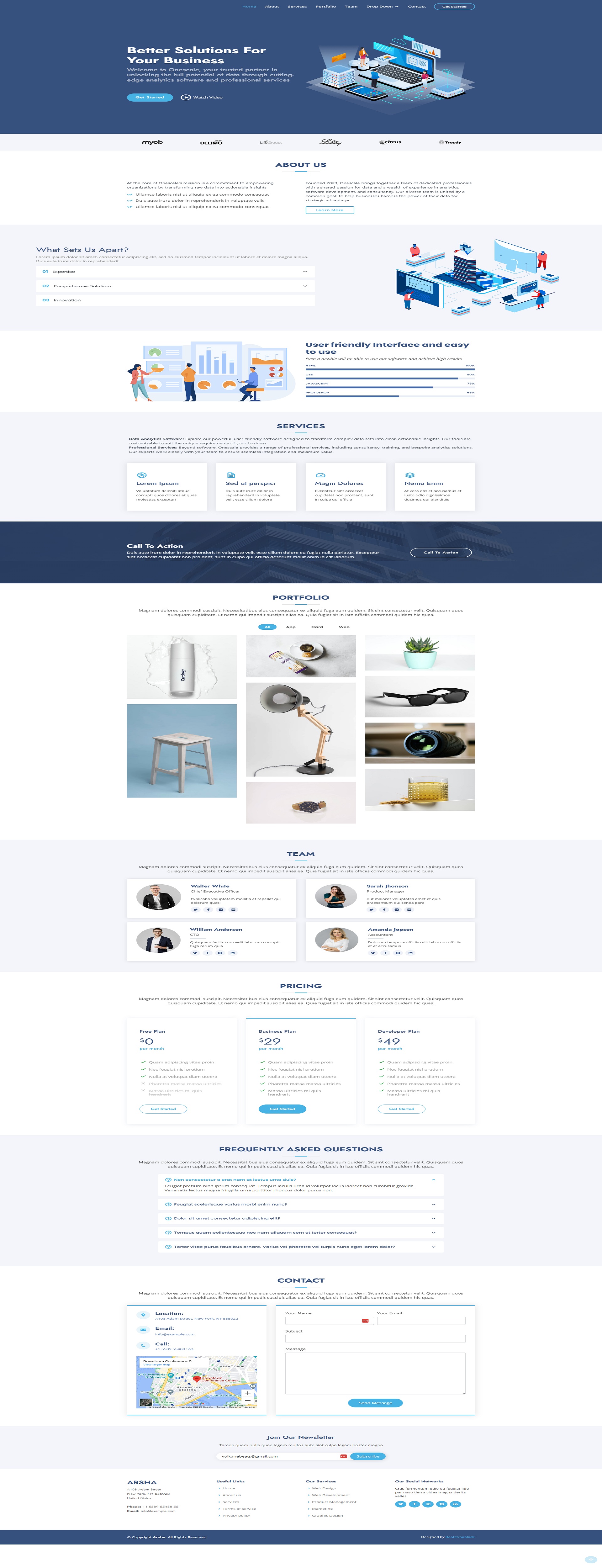 Diseño Web por volkane.sibisi 2 para OneScale | Diseño #31881442