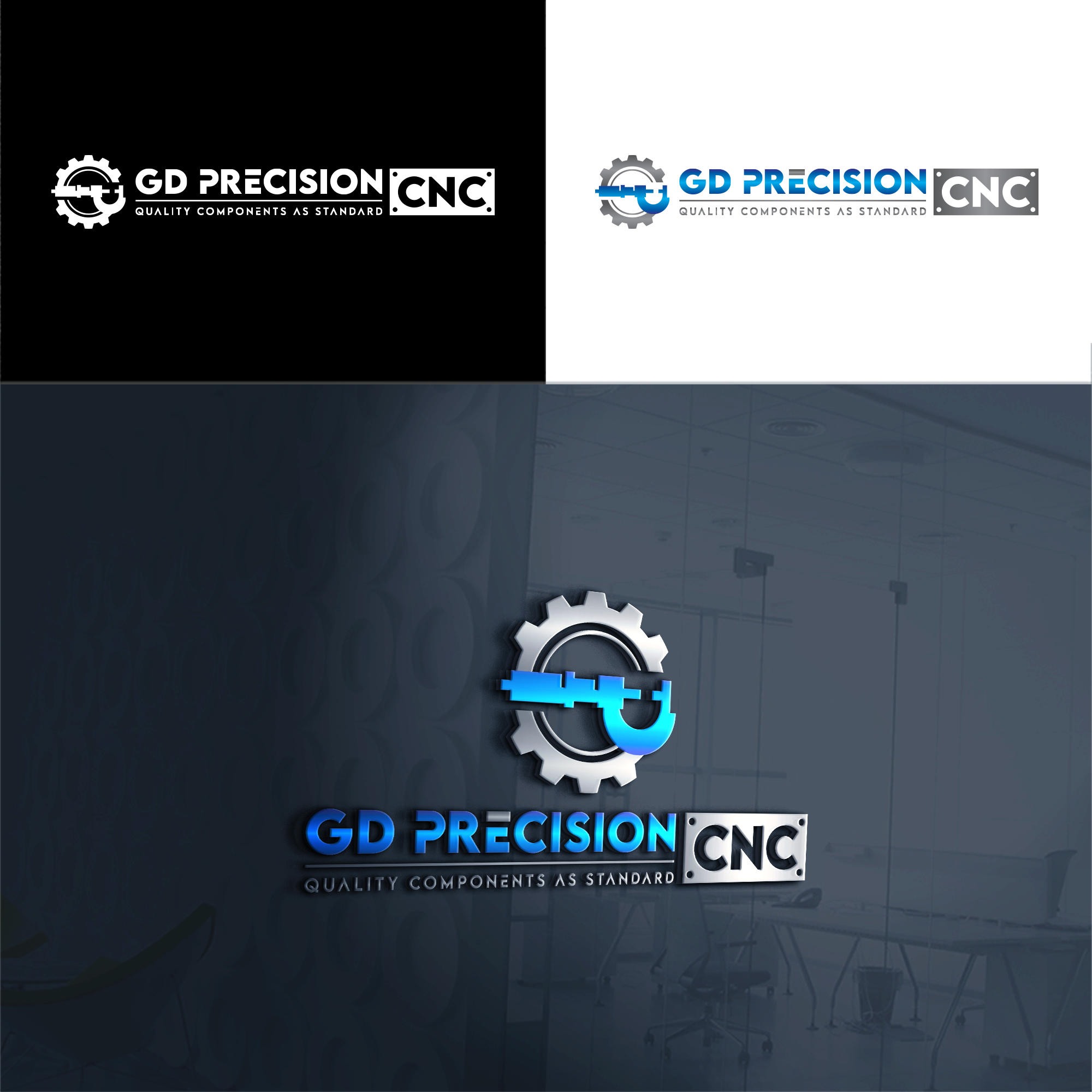 Logo Design by RA-bica for GD Precision CNC Ltd | Design #31896472