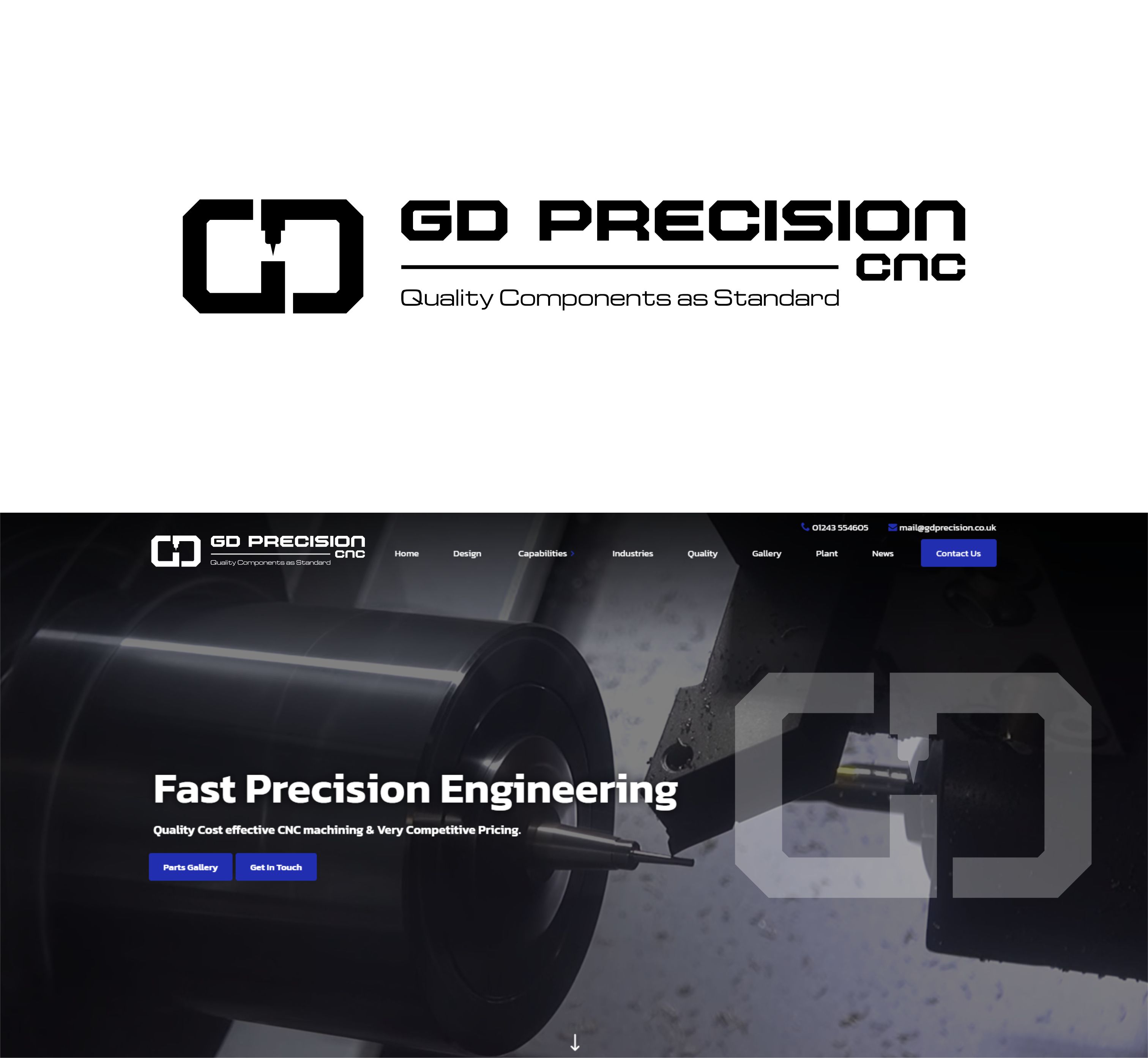 Diseño de Logo por RAN MEI JS para GD Precision CNC Ltd | Diseño #31878595