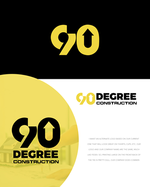 Logo Design by Farhad Kreative for 90 Degree Construction | Design #31880514