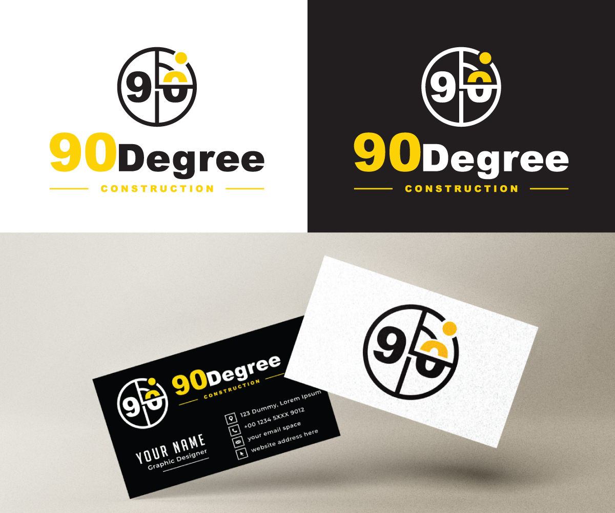 Logo Design by RS_Design for 90 Degree Construction | Design #31883586