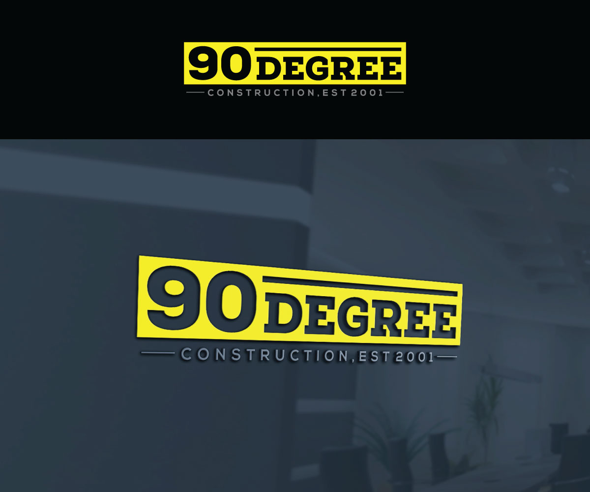 Logo Design by Luckey yaari for 90 Degree Construction | Design #31880866