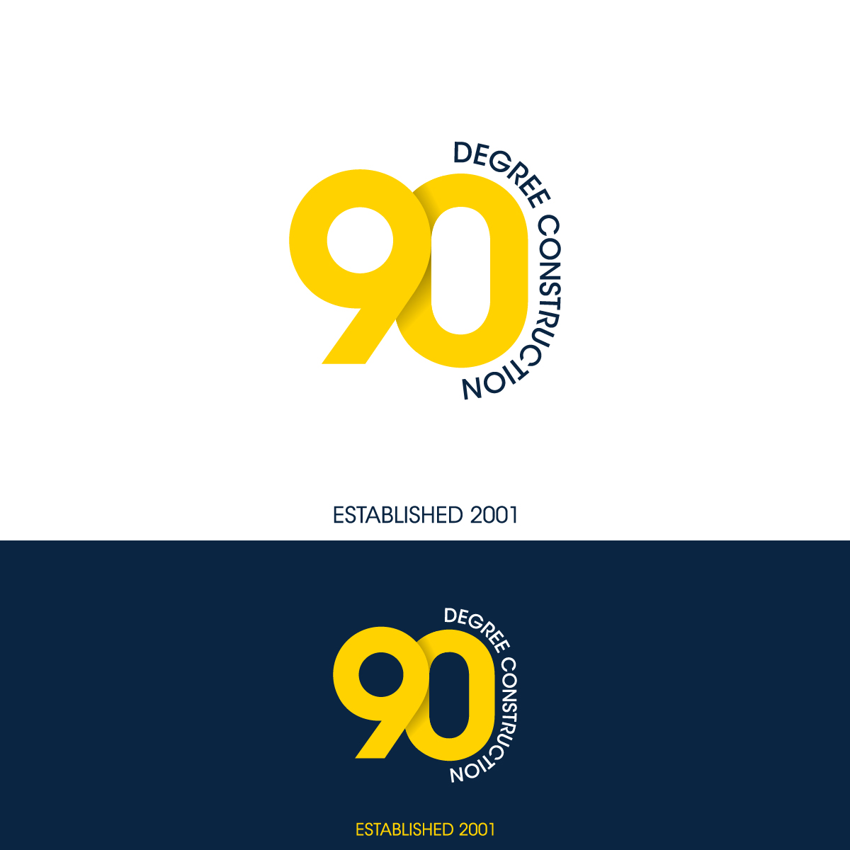 Logo Design by GOLDENCROWN for 90 Degree Construction | Design #31885944