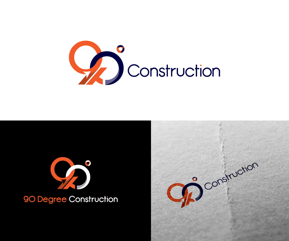 Logo Design by Ansh Design for 90 Degree Construction | Design #31882465