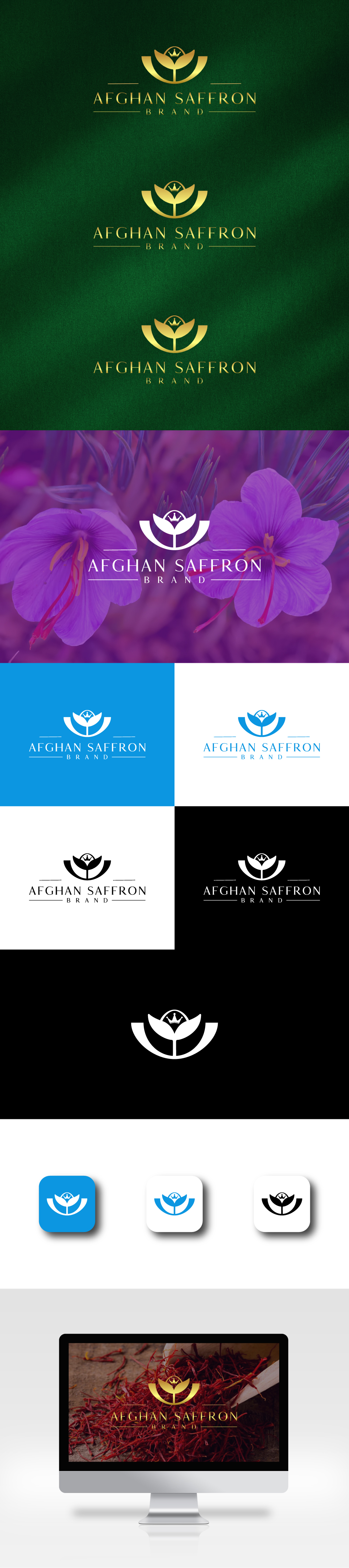 Logo-Design von SAM-ART für Afghan Saffron USA, LLC | Design #31942339