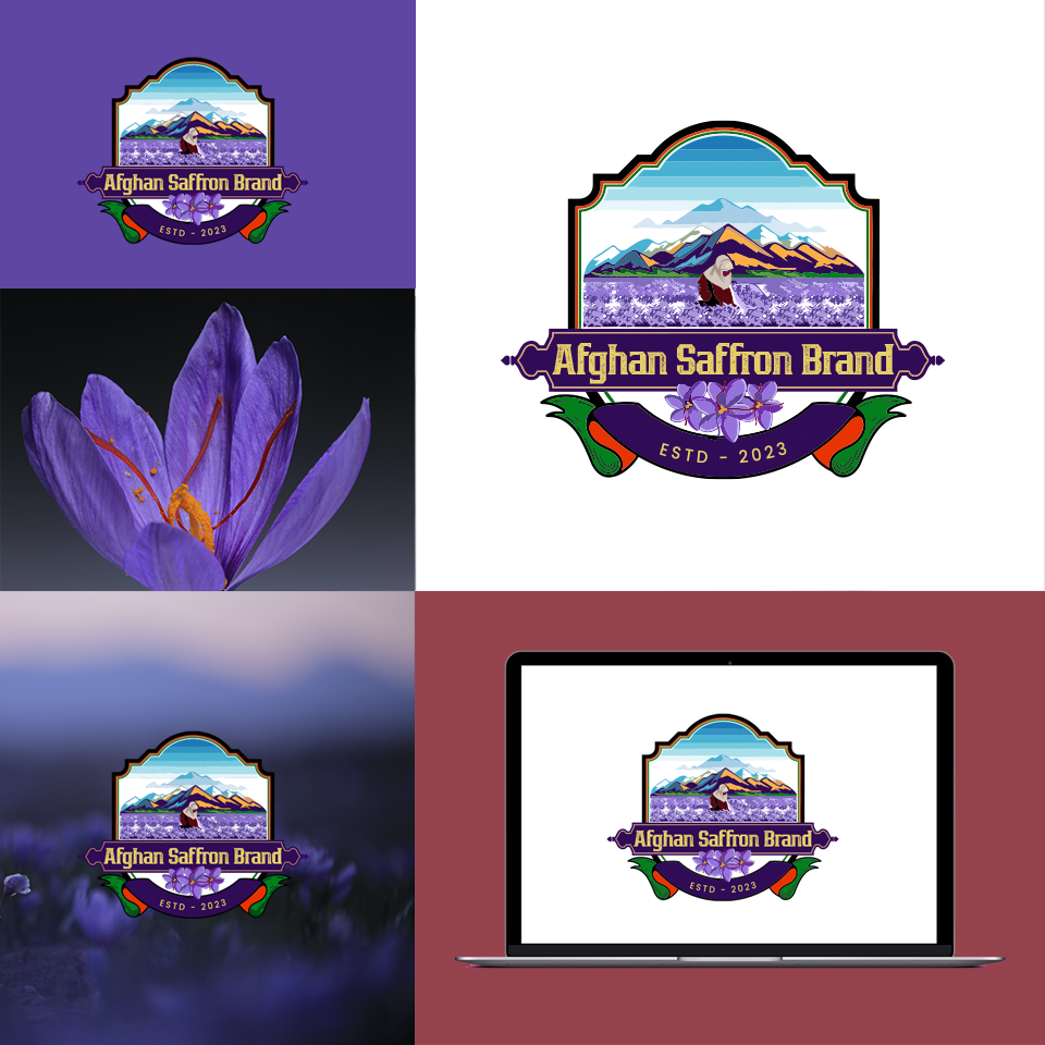 Logo Design by PurePixels for Afghan Saffron USA, LLC | Design #31923009