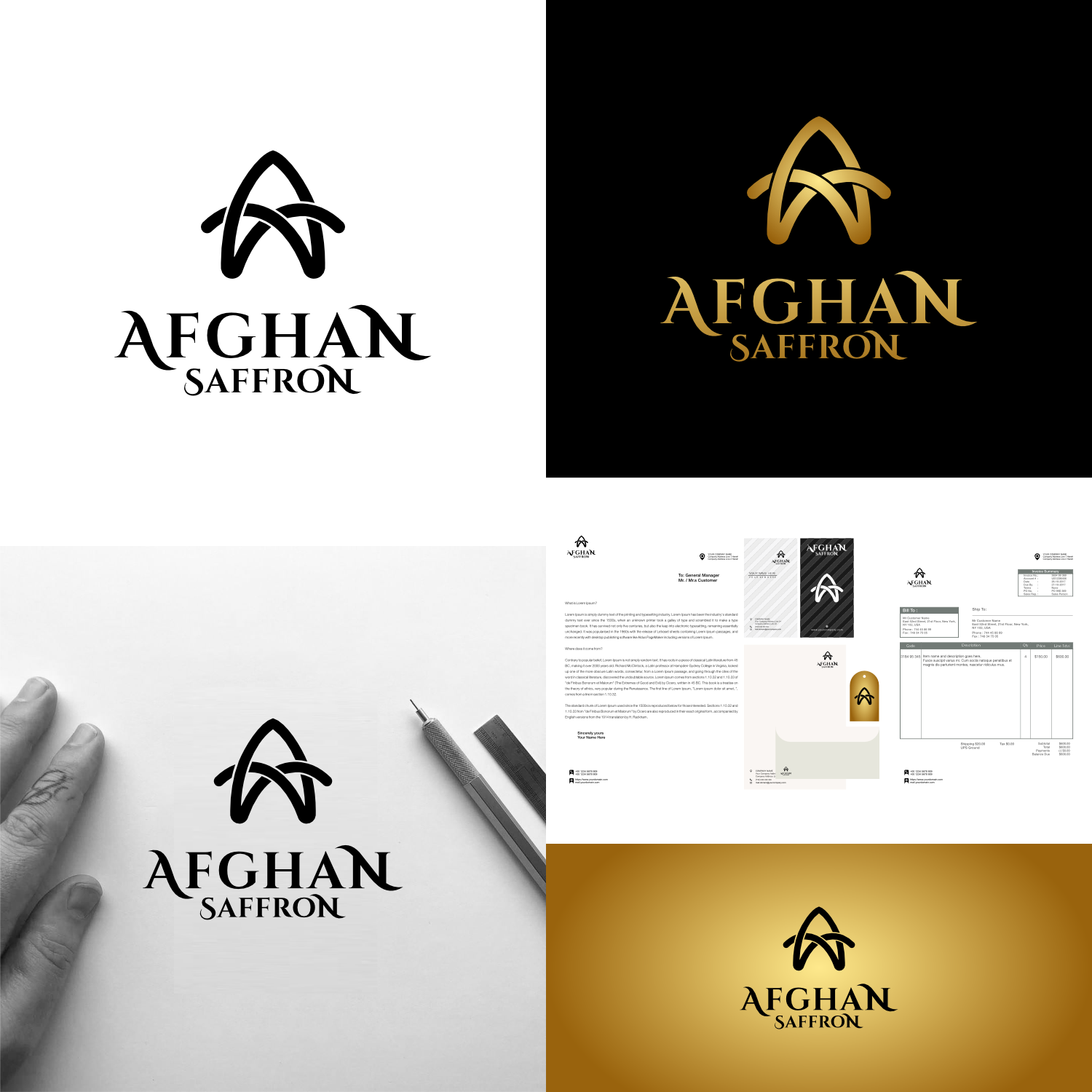 Logo Design by Jroeh_Studio for Afghan Saffron USA, LLC | Design #31935190