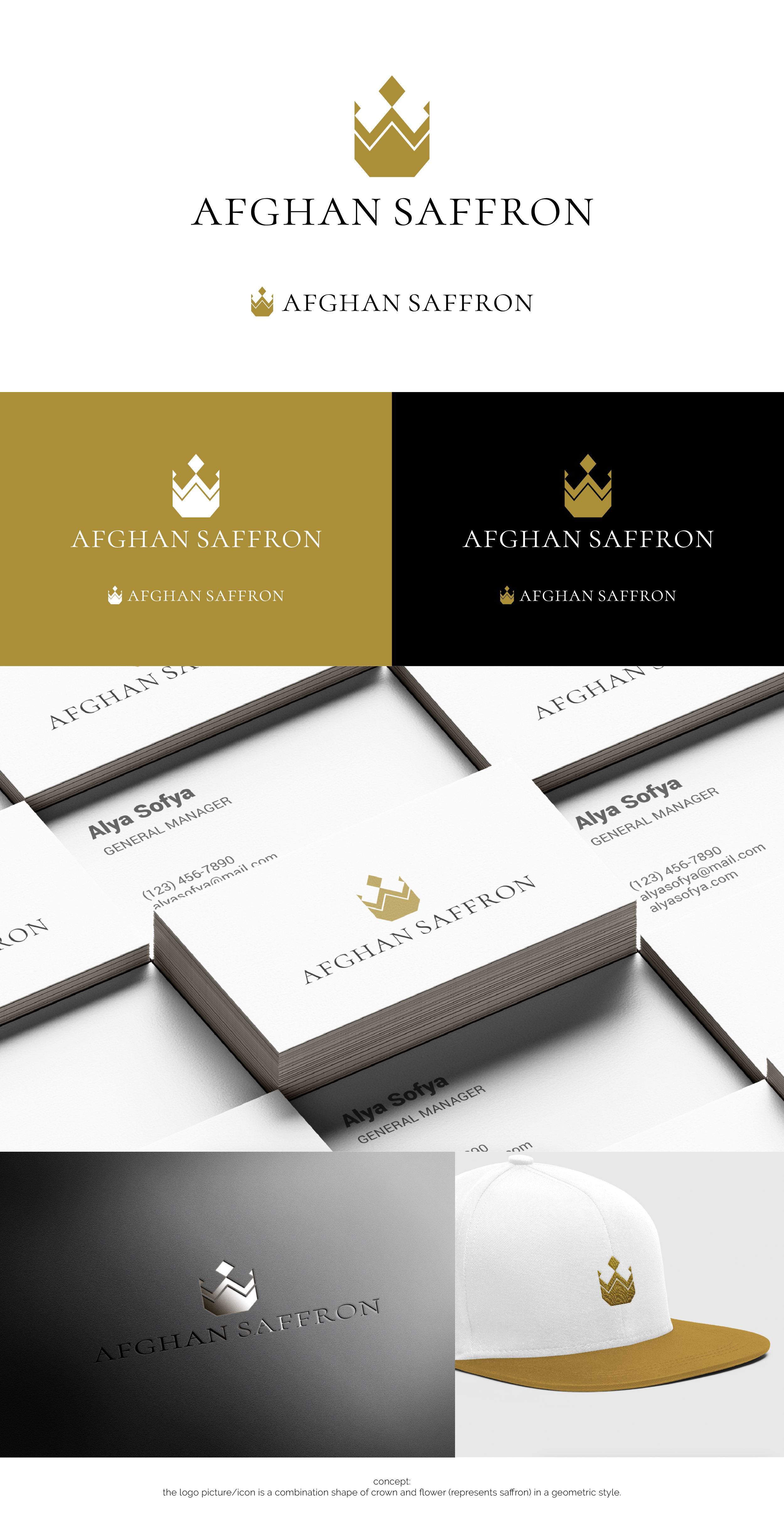 Logo Design by dicubit for Afghan Saffron USA, LLC | Design #31949868