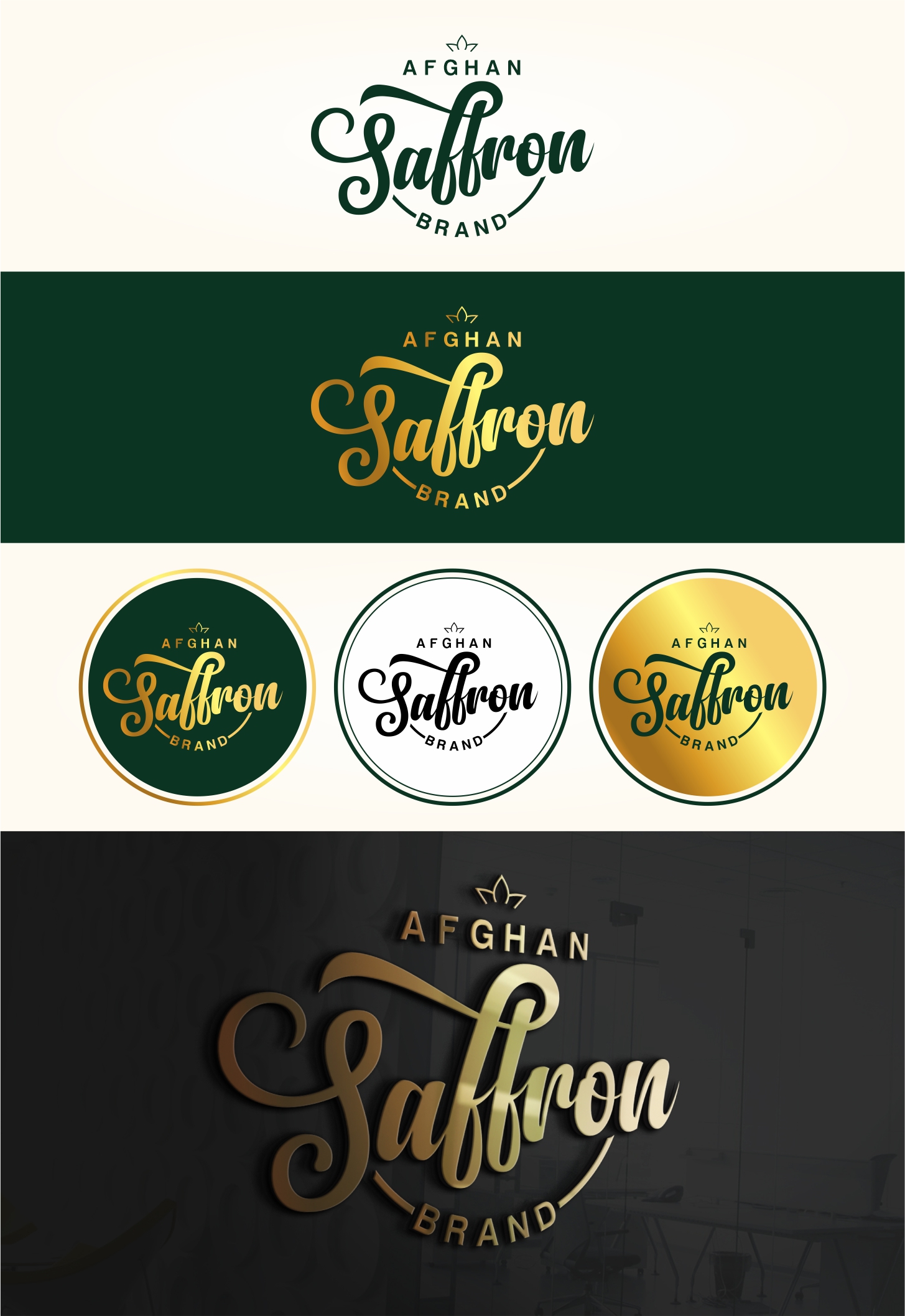 Logo Design by Pranav Creative Graphic for Afghan Saffron USA, LLC | Design #31980452