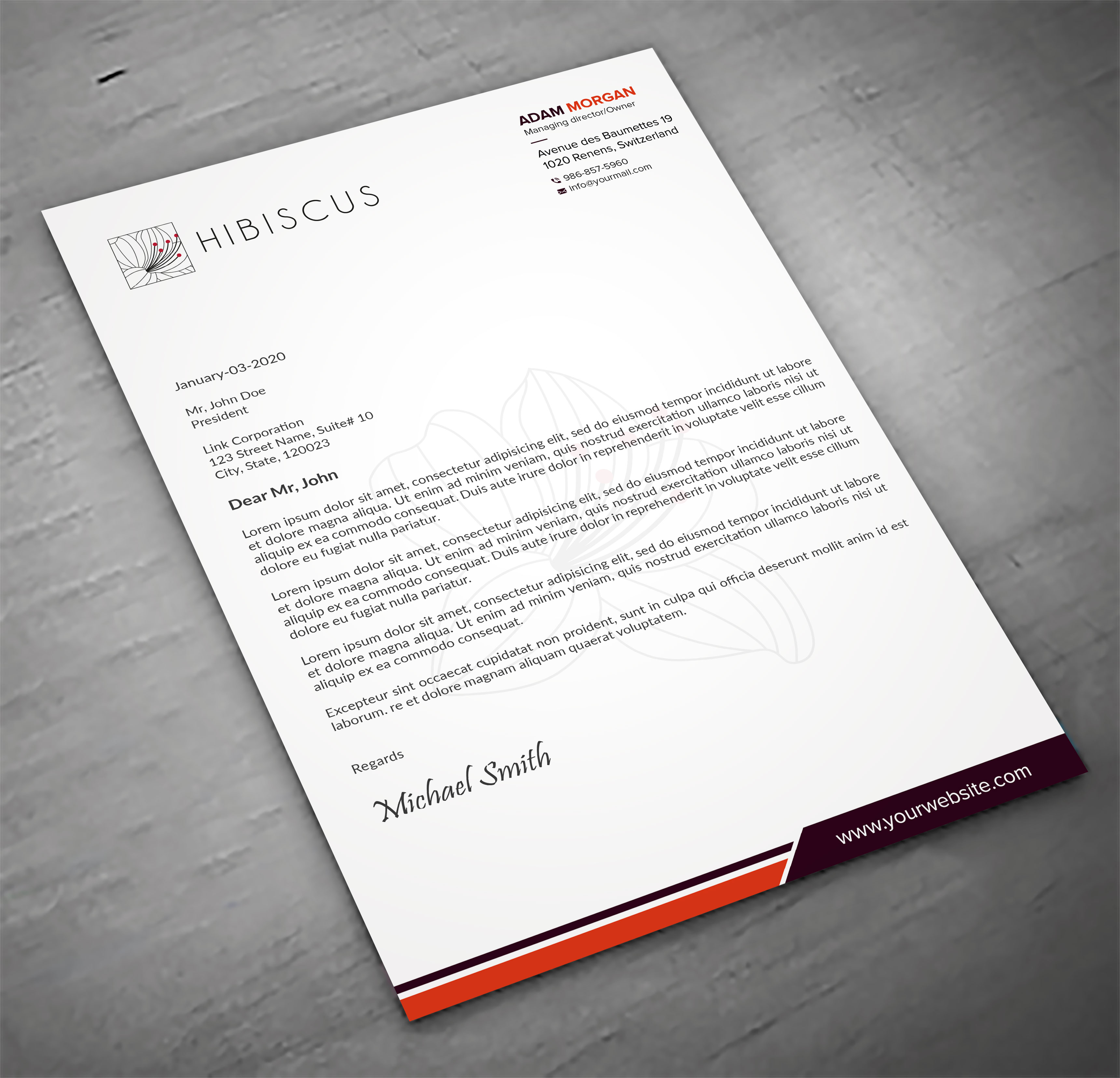 Letterhead Design by sadikul islam for this project | Design #31900191