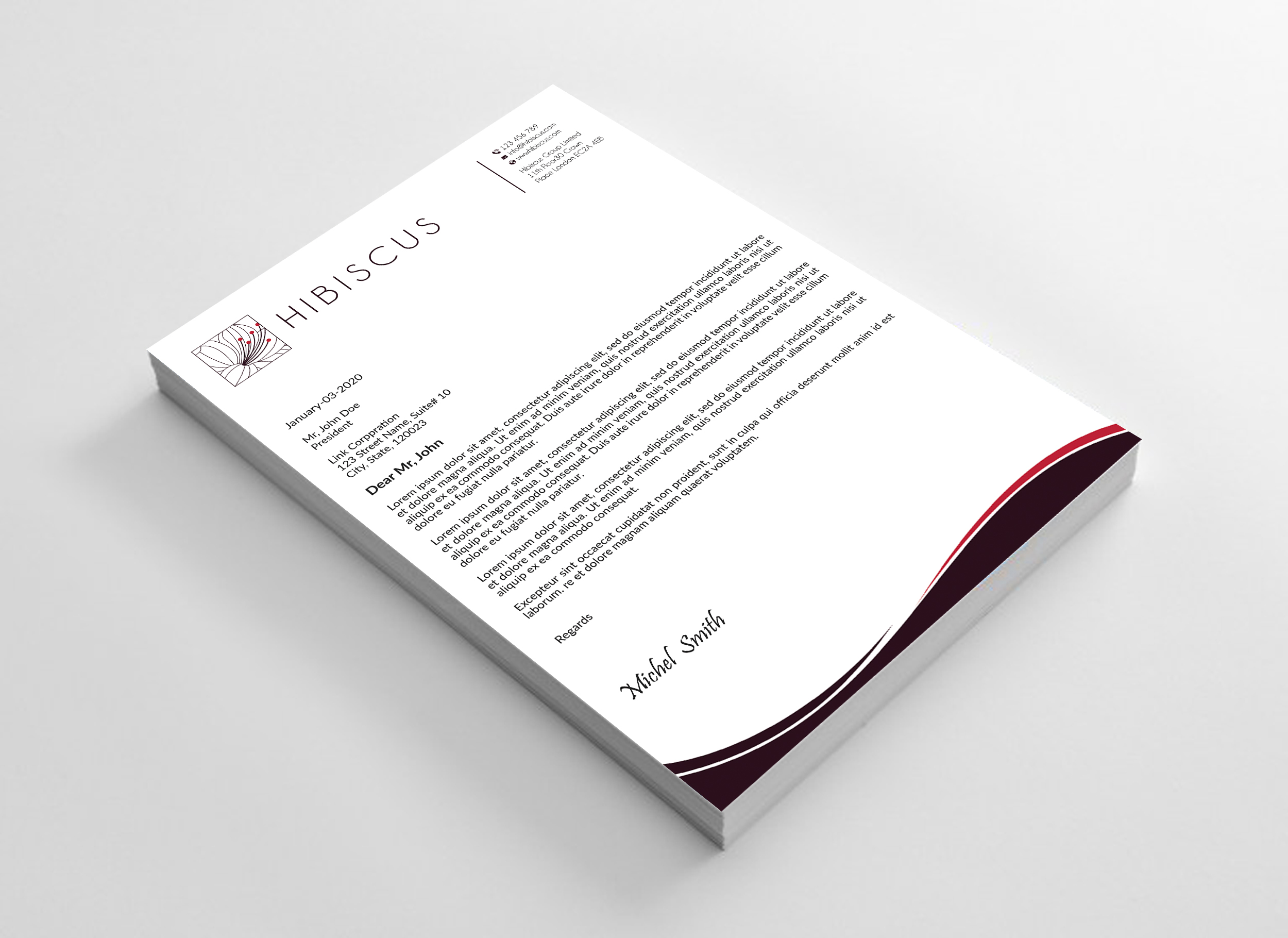 Letterhead Design by Expert Bappy for this project | Design #31894789