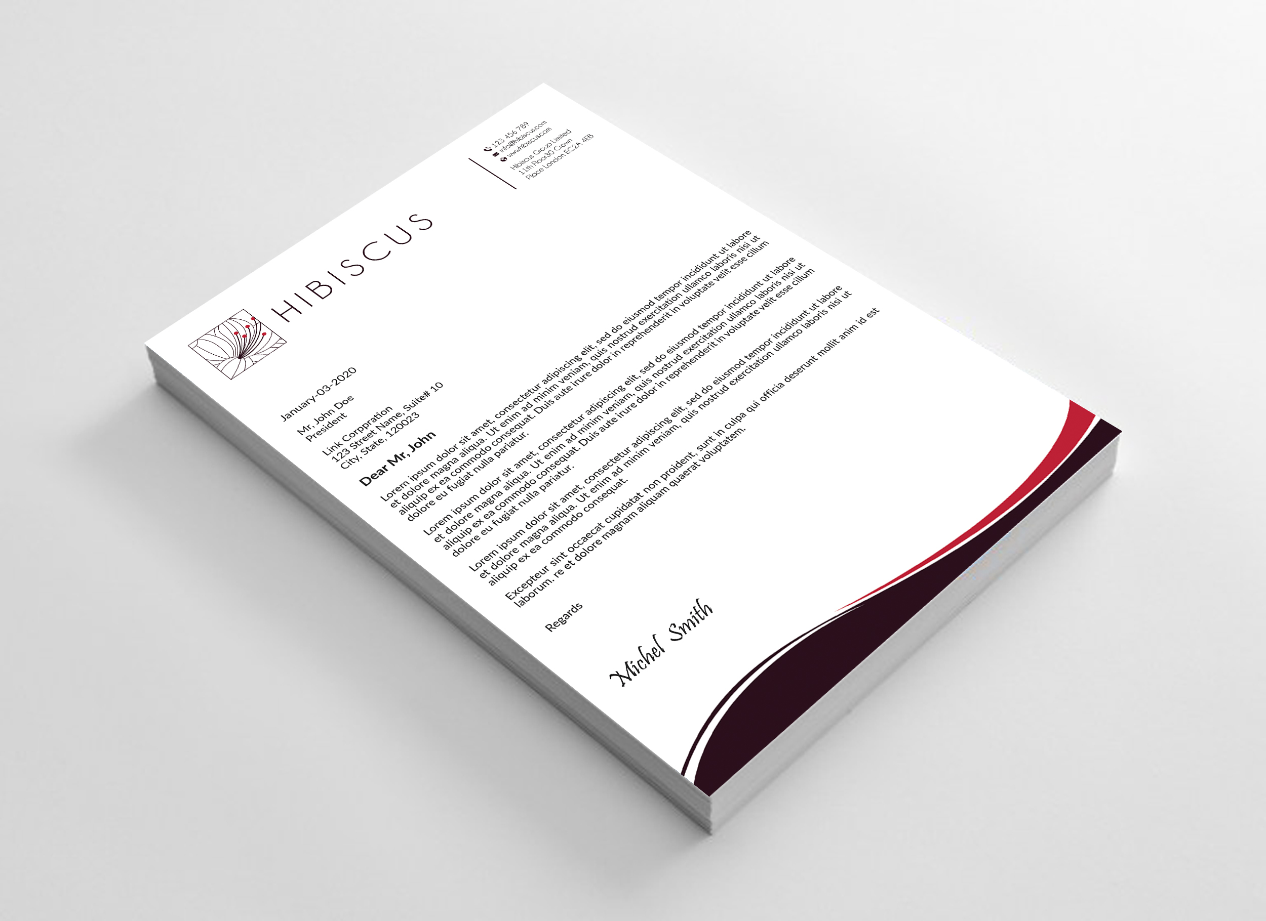 Letterhead Design by Expert Bappy for this project | Design #31894812
