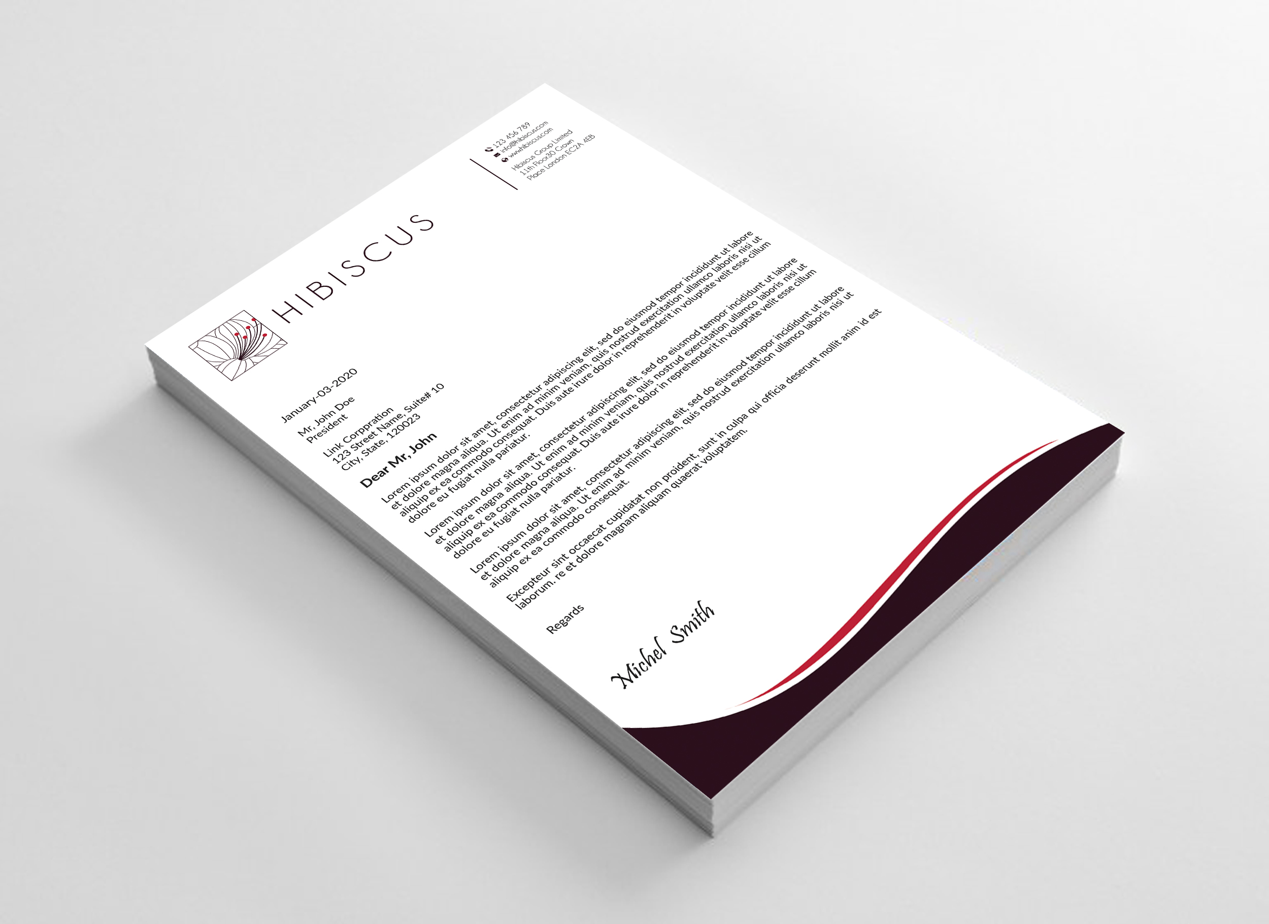 Letterhead Design by Expert Bappy for this project | Design #31894852