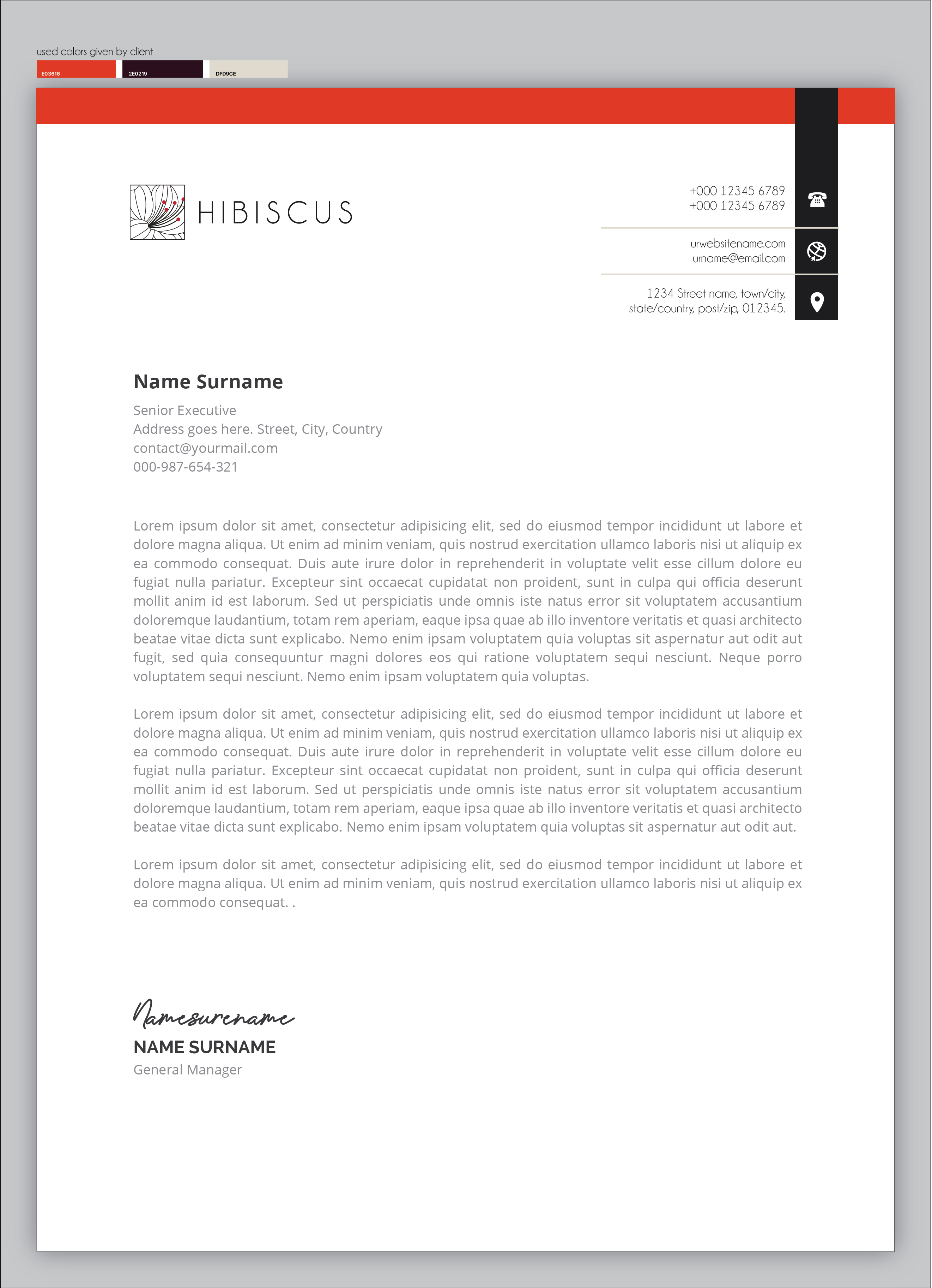 Letterhead Design by creativeoutline for this project | Design #31954356