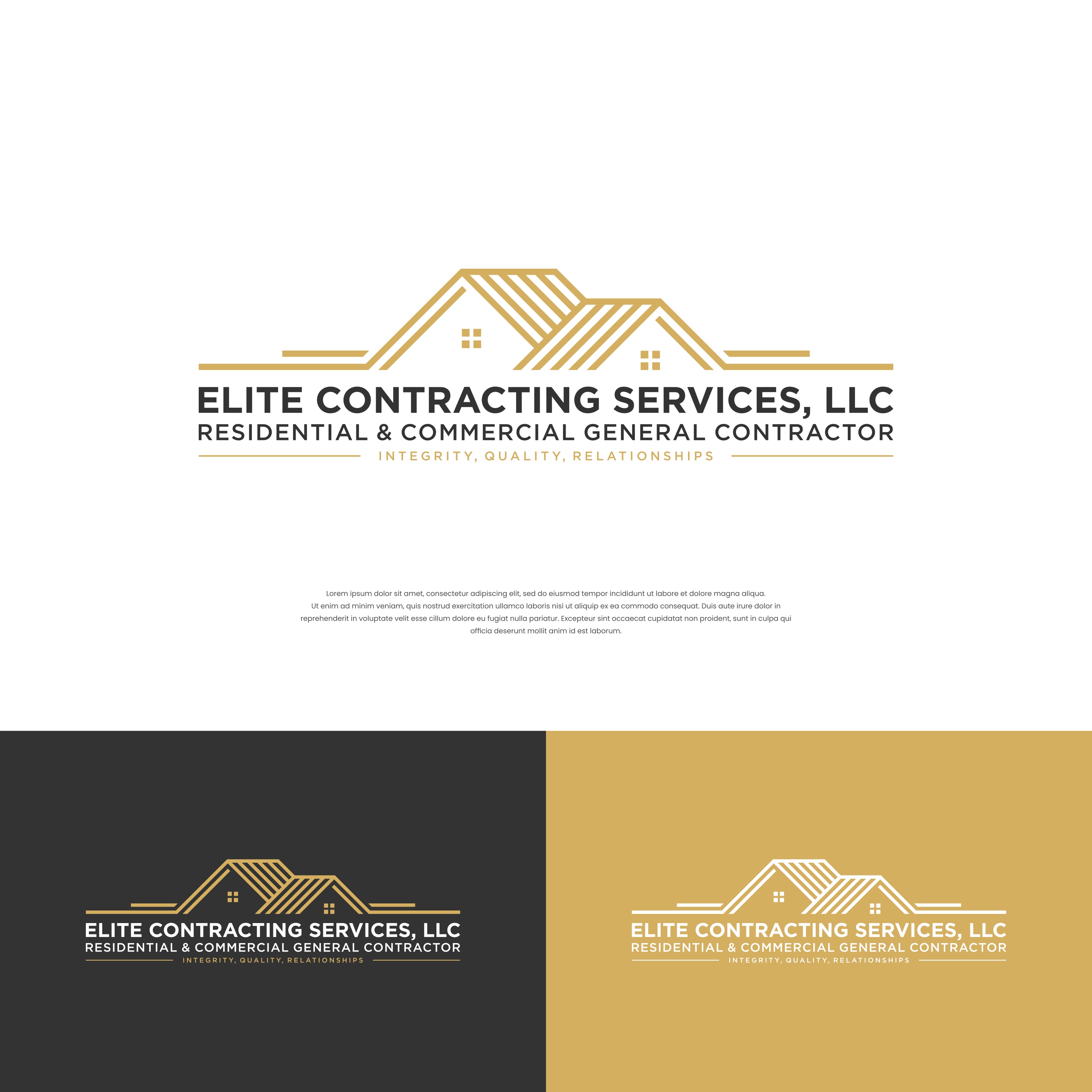 Logo-Design von ge.logo für Elite Contracting Services, LLC | Design #31898718