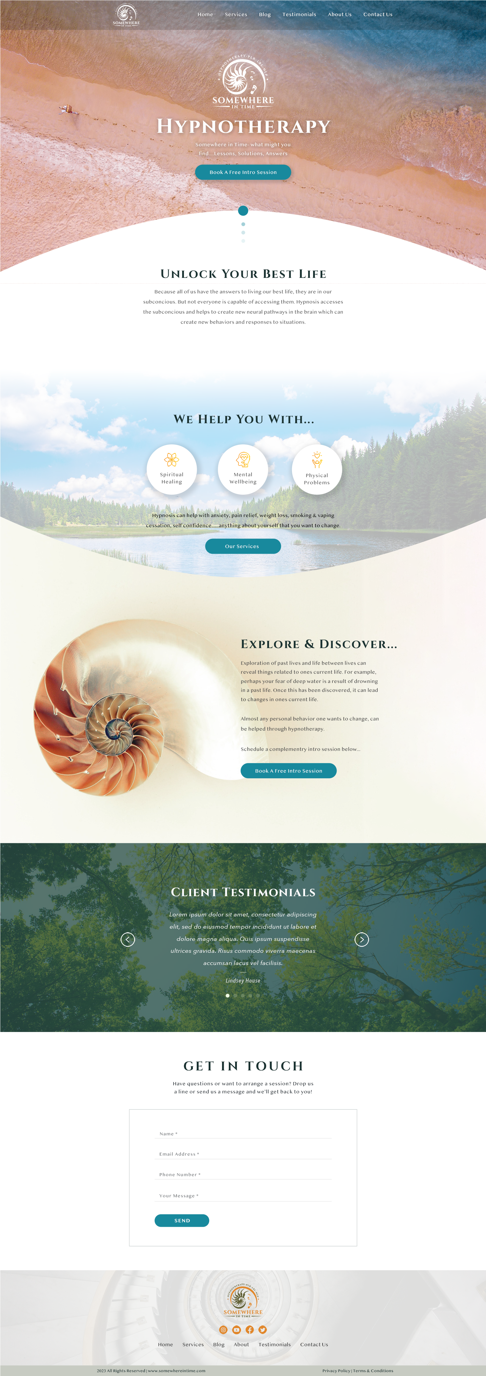 Web Design by C9 Designs for Somewhere In Time | Design #31905600