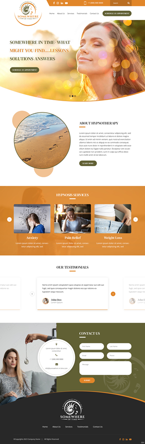 Web Design by pb for Somewhere In Time | Design: #31907534