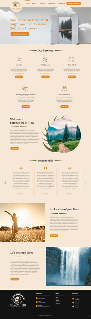 Web Design by pb for Somewhere In Time | Design: #31907535