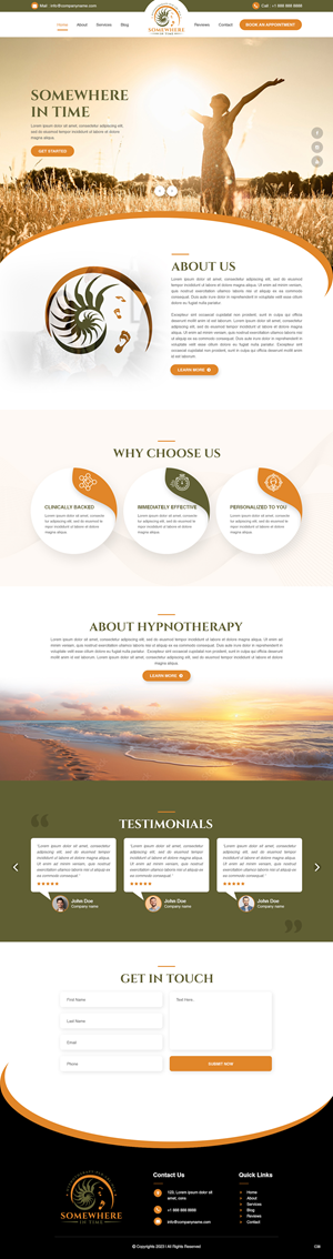 Web Design by pb for Somewhere In Time | Design: #31907536