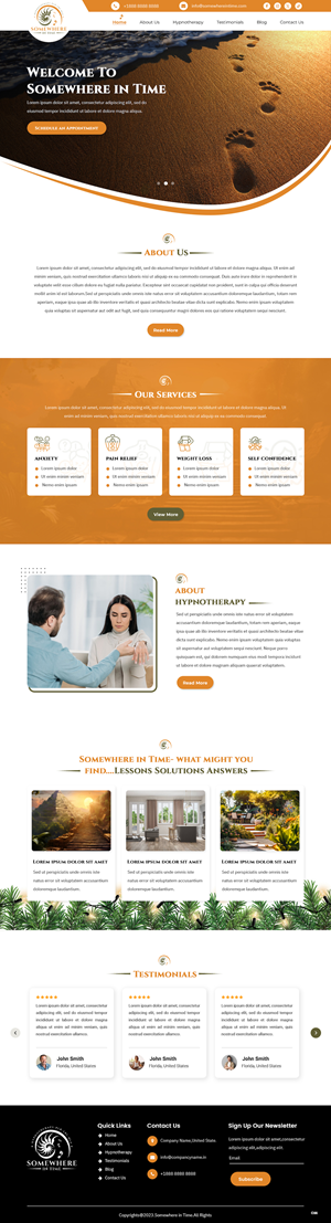 Web Design by pb for Somewhere In Time | Design: #31907537