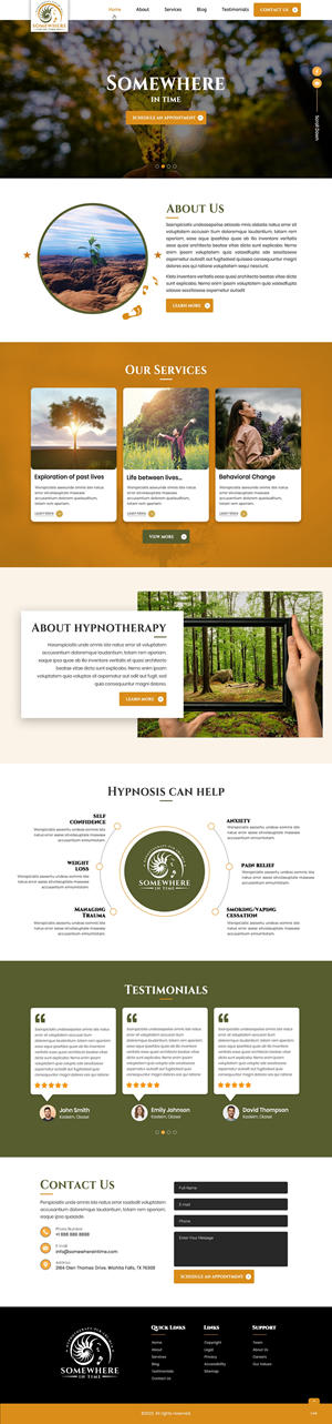 Web Design by pb for Somewhere In Time | Design: #31907933