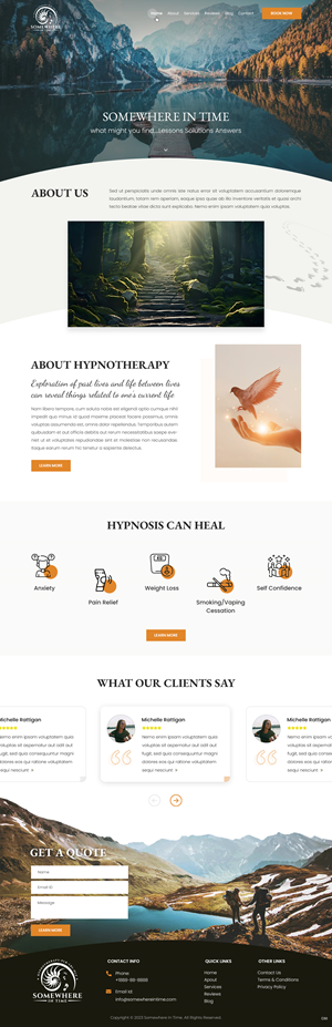 Web Design by pb for Somewhere In Time | Design: #31907934