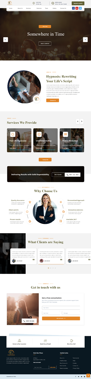Web Design by Andrew Asiimwe for Somewhere In Time | Design: #31941715