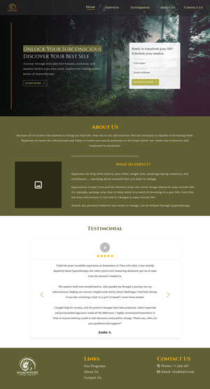 Web Design by Nevore Graphics for Somewhere In Time | Design: #31904852