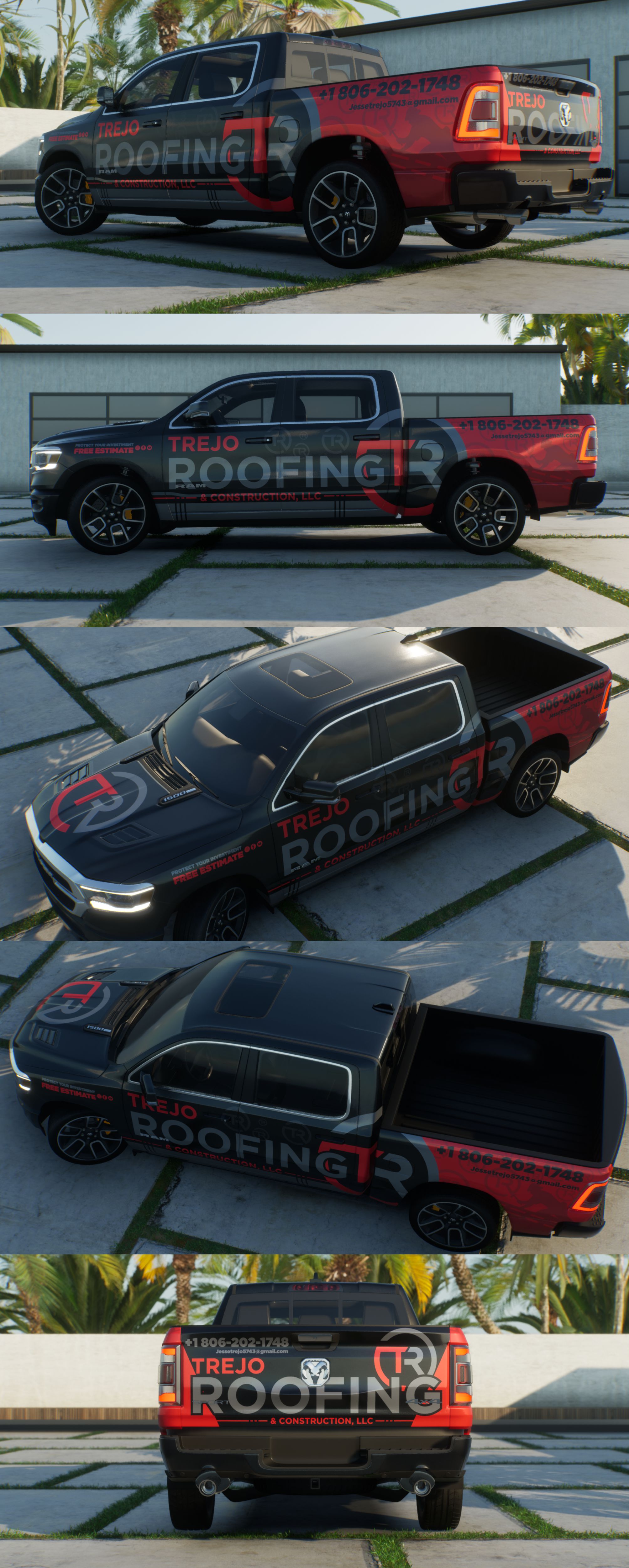 Car Wrap Design by VEDG for Trejo Roofing and construction  | Design #31937553