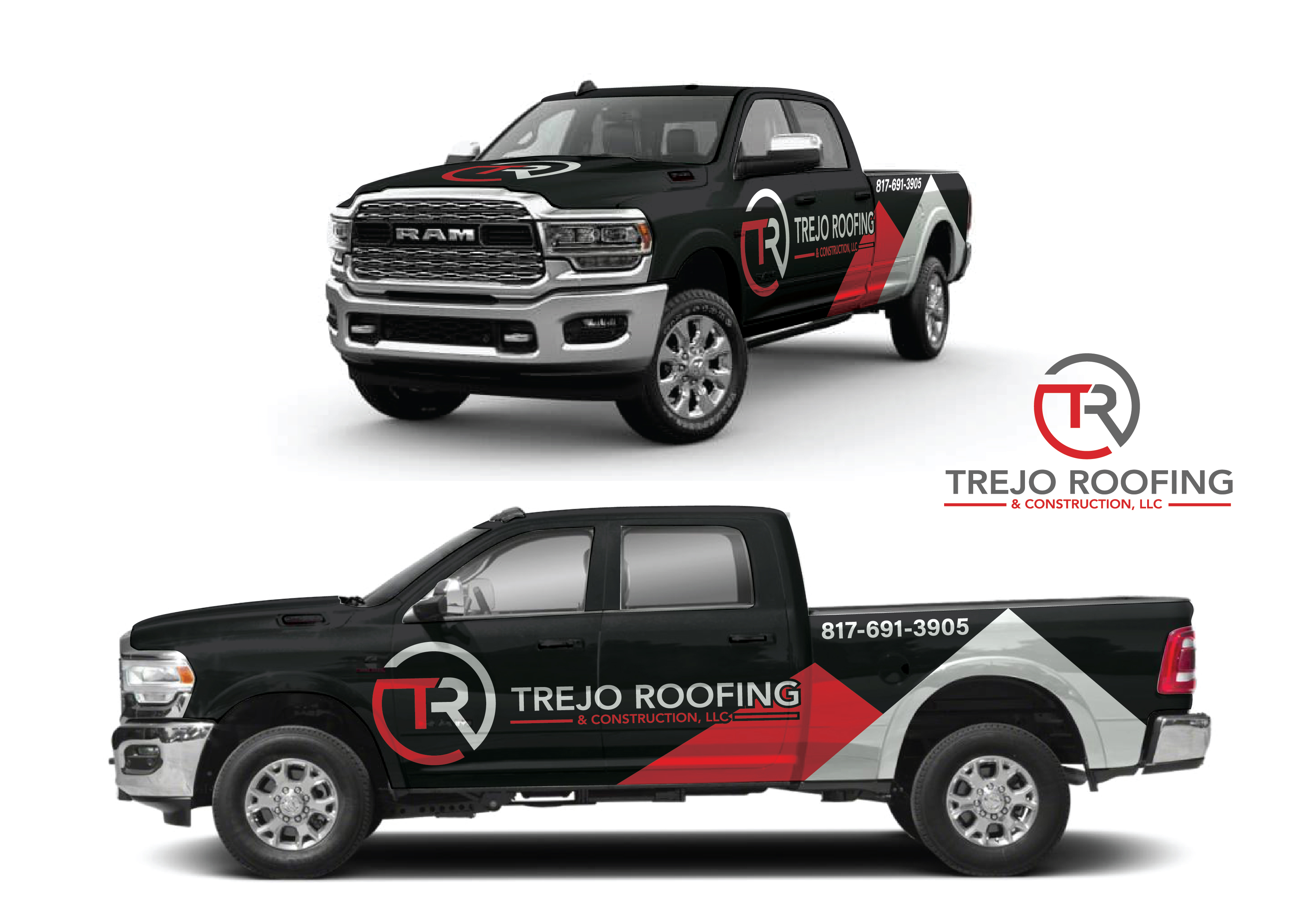 Car Wrap Design by FAIZ HAIQAL for Trejo Roofing and construction  | Design #31947650