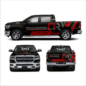 Car Wrap Design by DG+ for Trejo Roofing and construction  | Design #31910721
