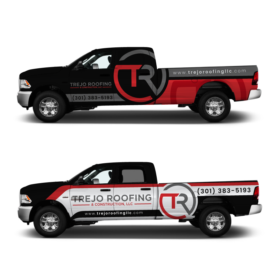 Car Wrap Design by Yoga Tri for Trejo Roofing and construction  | Design #31915091