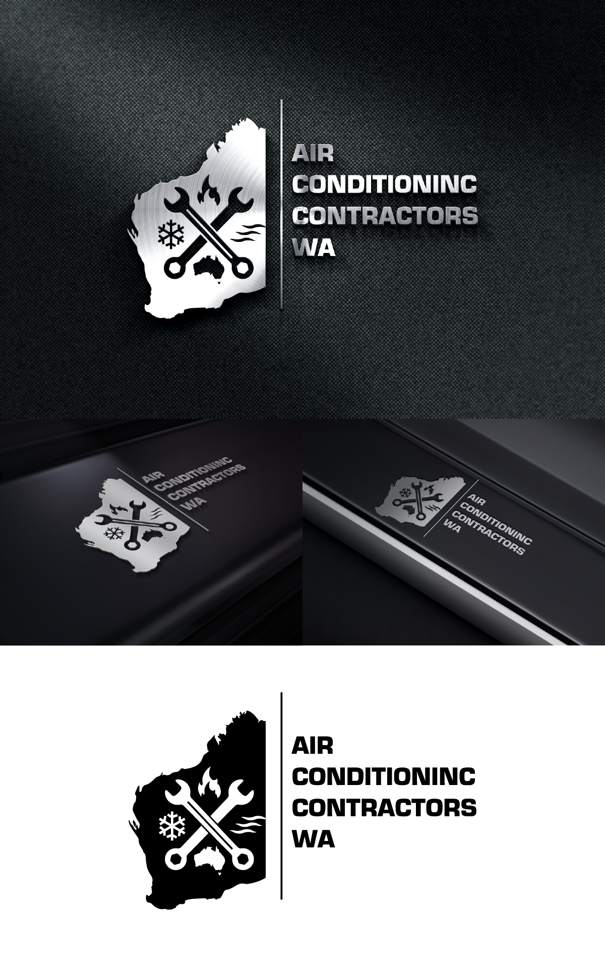 Diseño Gráfico por AlphabetZero.com para Air Conditioning Contractors WA | Diseño #31907376