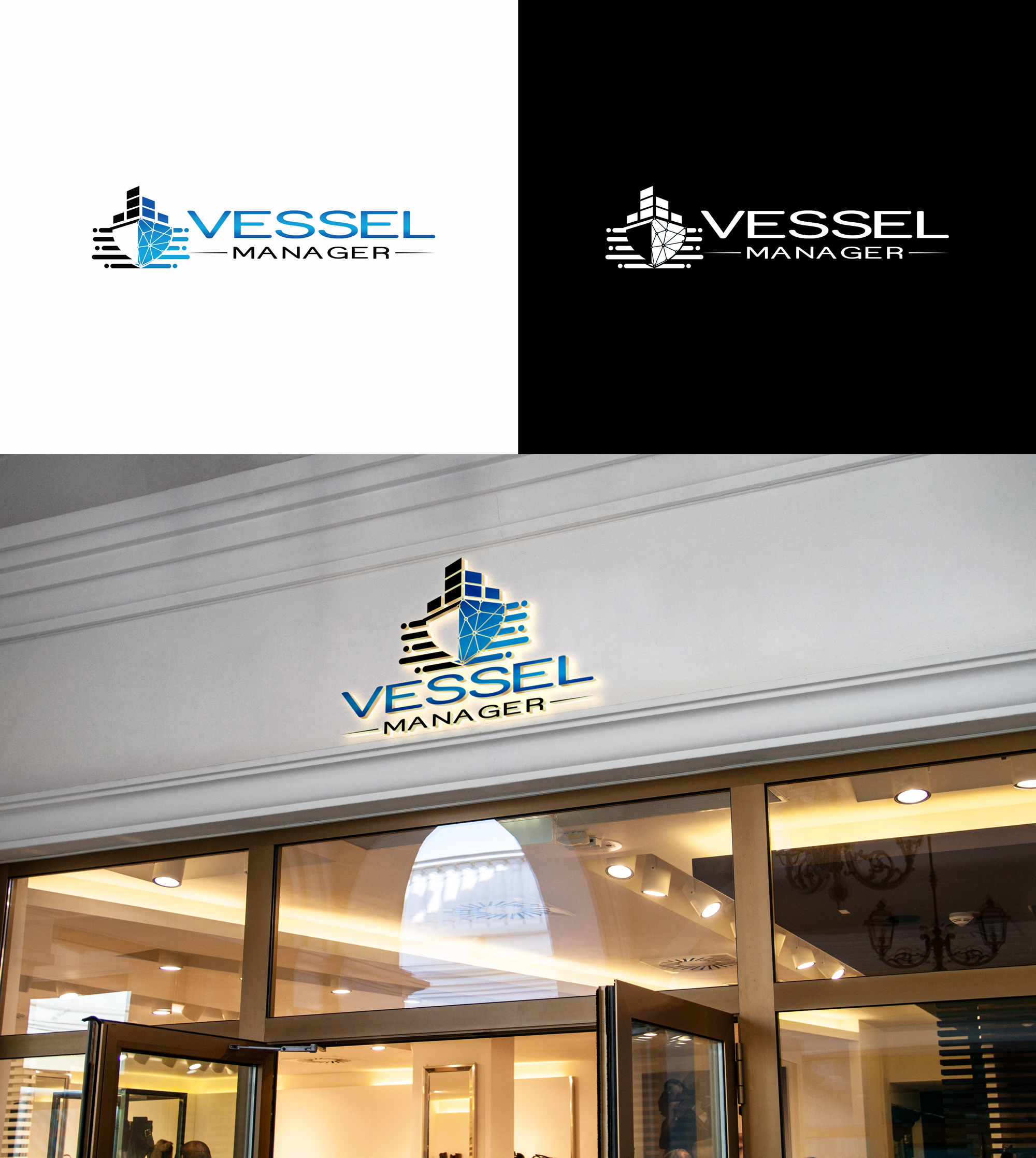 Logo-Design von RA-bica für Vessel Manager | Design #31907045