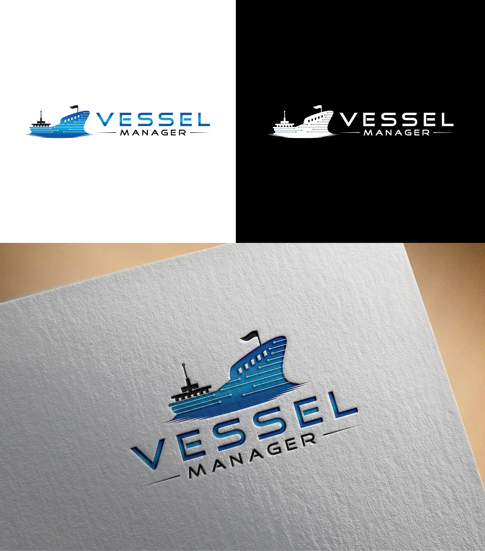 Logo-Design von RA-bica für Vessel Manager | Design #31907047