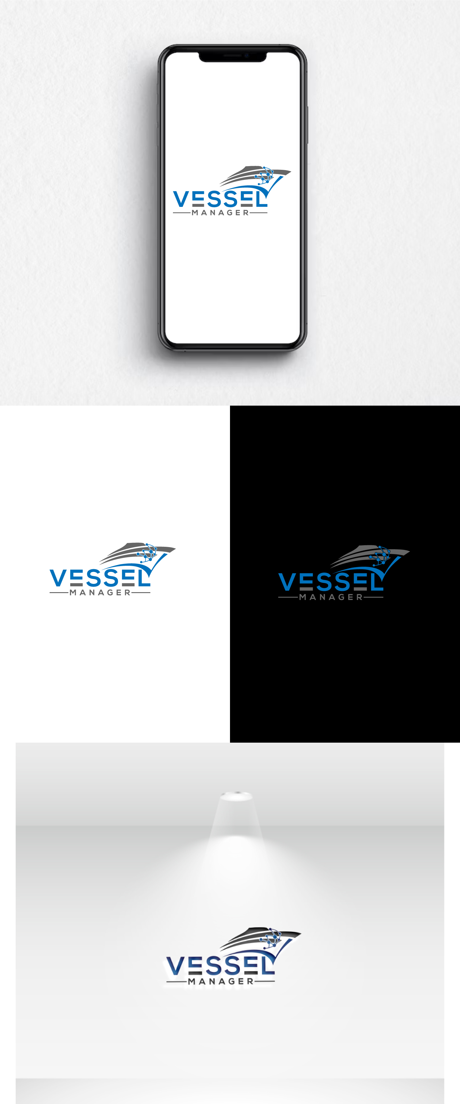 Logo Design by 100%design for Vessel Manager | Design #31903883