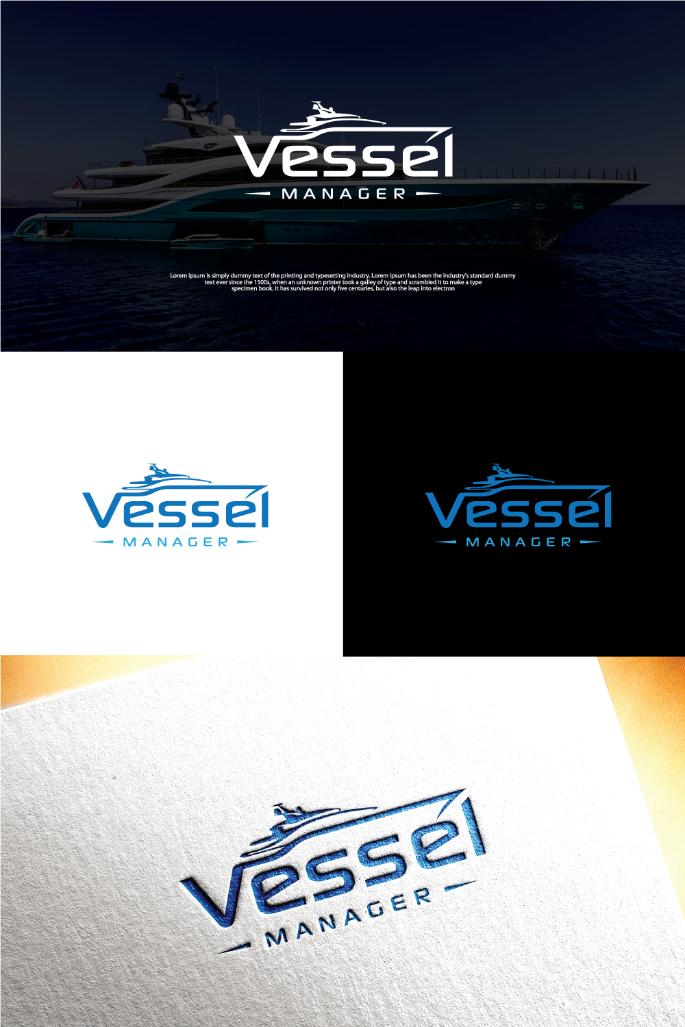 Logo-Design von step forward 2 für Vessel Manager | Design #31904274