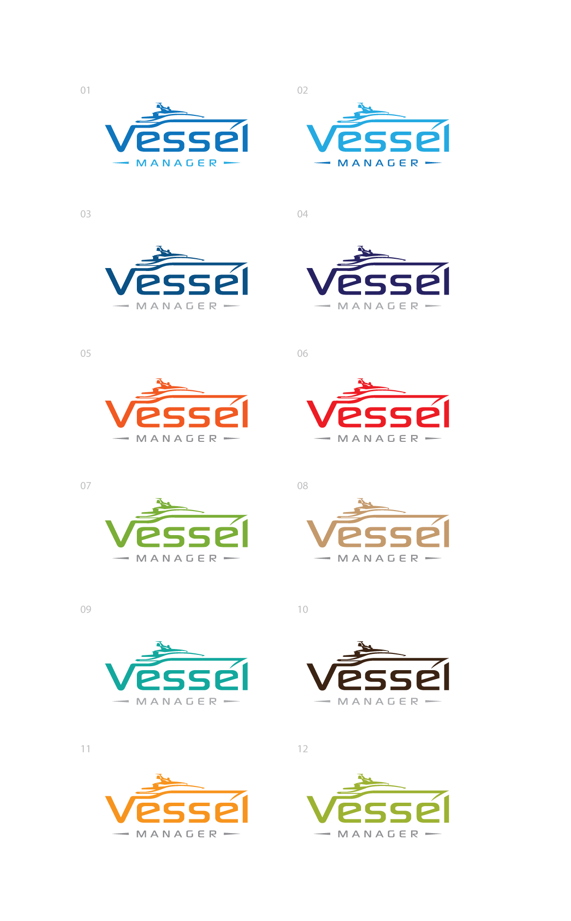Logo Design by step forward 2 for Vessel Manager | Design #31939114