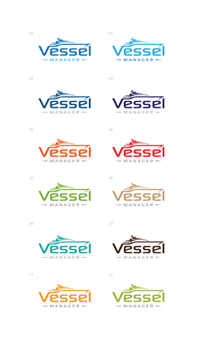 Logo Design by step forward 2 for Vessel Manager | Design: #31939114