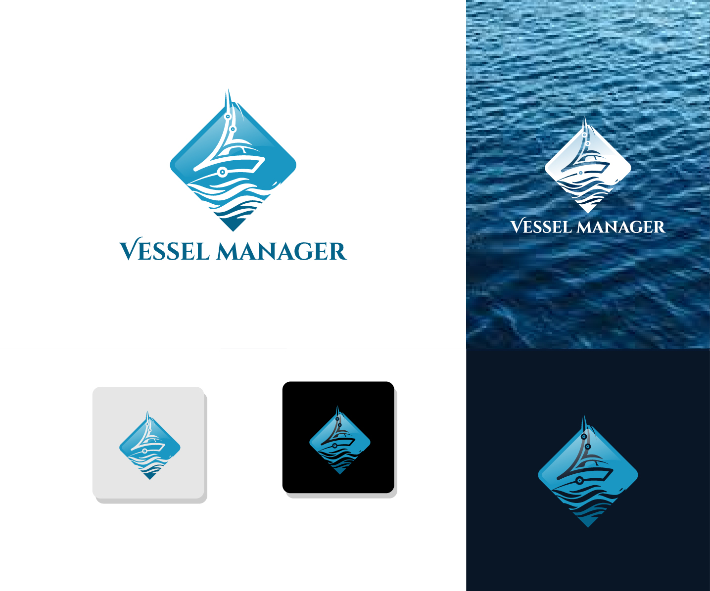 Logo Design by HUD.Q for Vessel Manager | Design #31909161