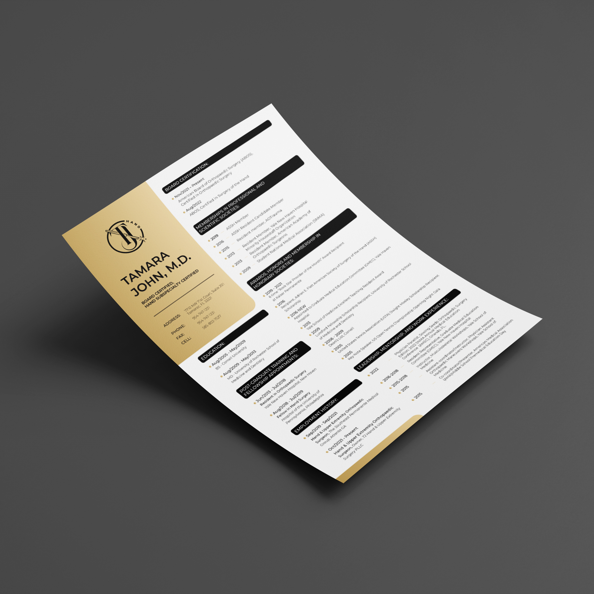 Resume Design by JanuXart for this project | Design #31911877