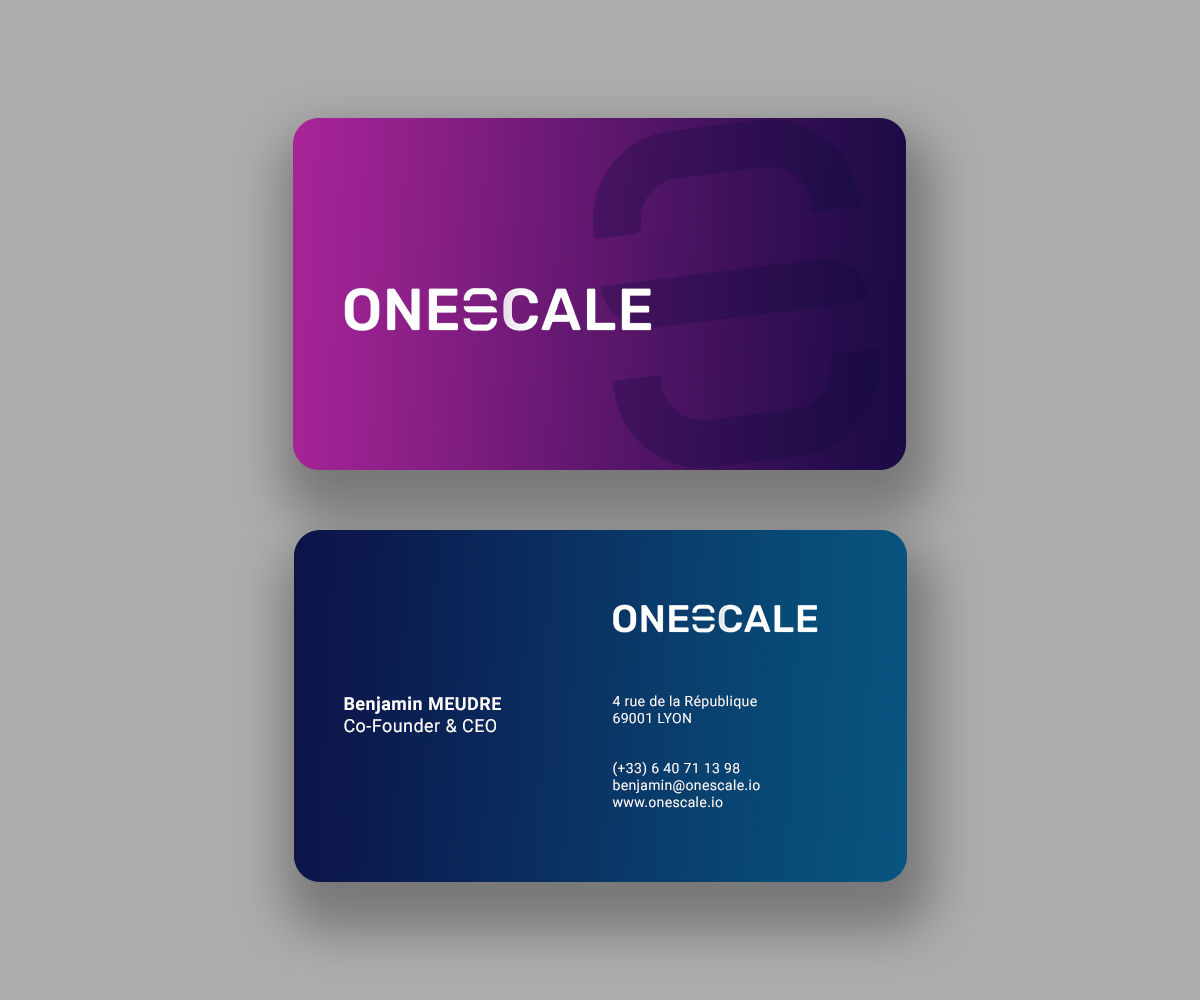 Business Card Design by Andrés Sebastián for OneScale | Design #31913238