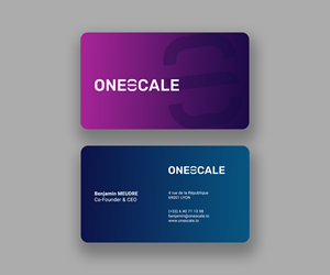 Business Card Design by Andrés Sebastián for OneScale | Design #31913238