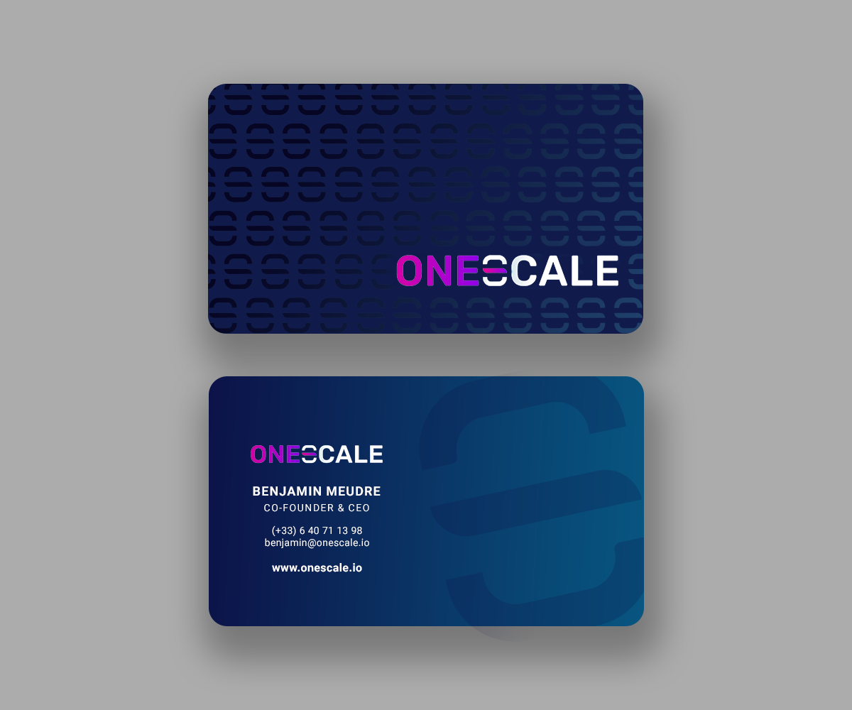 Business Card Design by Andrés Sebastián for OneScale | Design #31913697