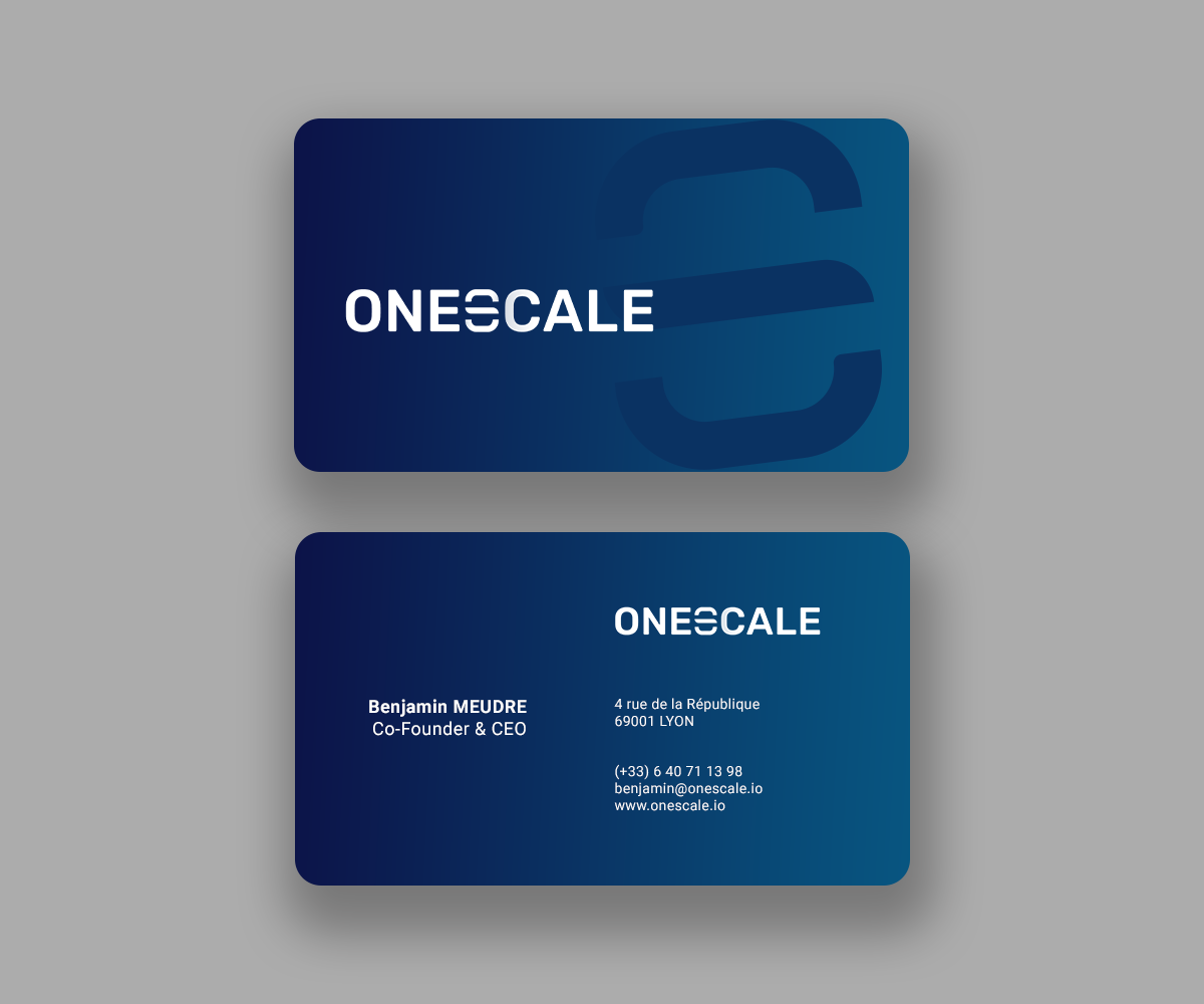 Business Card Design by Andrés Sebastián for OneScale | Design #31913829