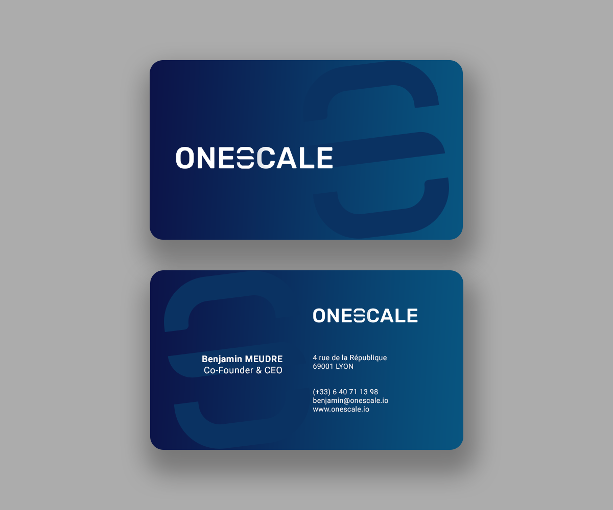 Business Card Design by Andrés Sebastián for OneScale | Design #31913936