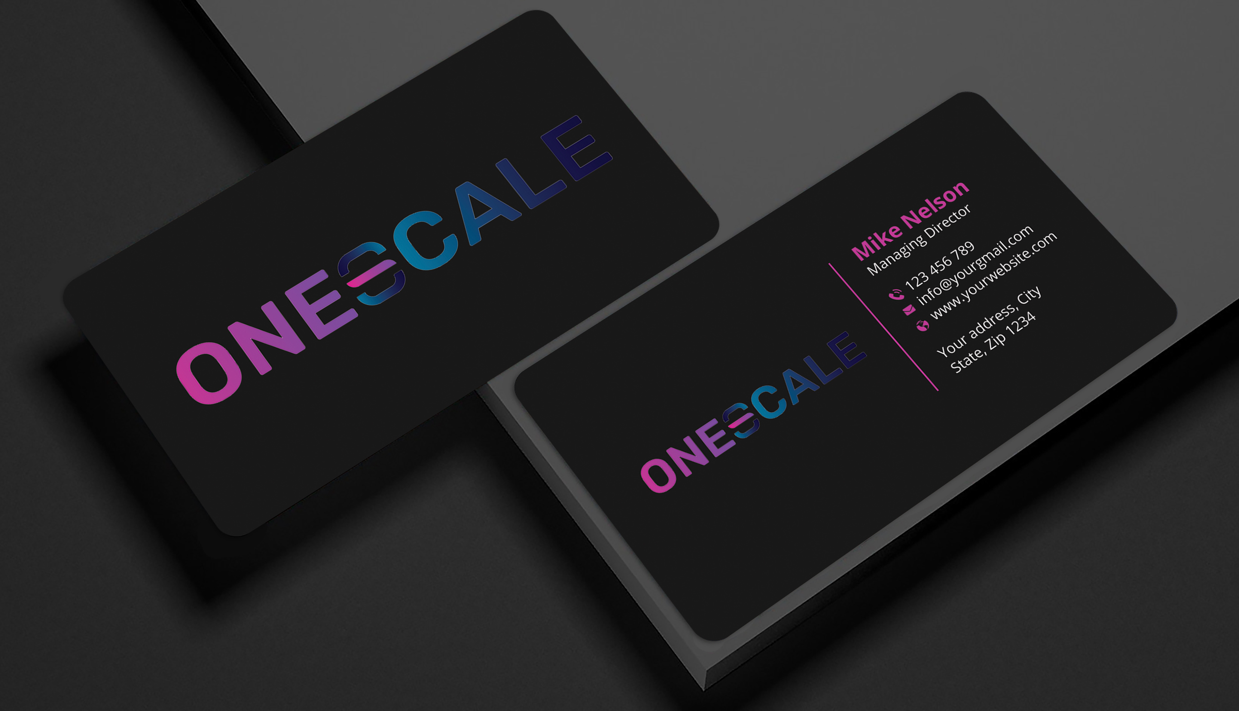 Diseño de Tarjeta de Presentación por Expert Bappy para OneScale | Diseño #31910211